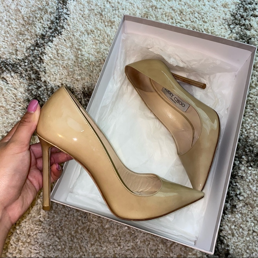 Jimmy Choo Romy 100 Nude sz 37